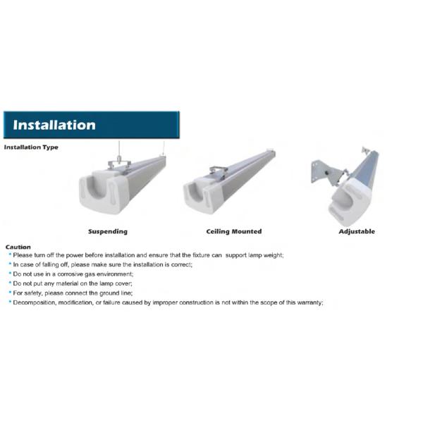 Elegant Warehouse Linear LED Low Bay Lamp 240 Watt With Low Light Decay