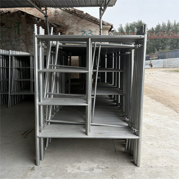 Rigid Frame Scaffolding System Q235 Mobile Scaffolding Systems Stable With Casters