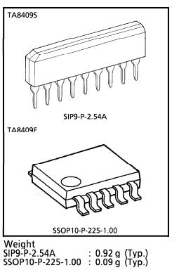 TA8409F Integrated Circuit Chip Silicon Monolithic Bridge Driver