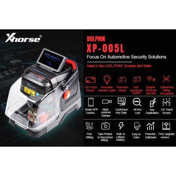 Xhorse Dolphin XP005L XP-005L Key Cutting Machine Plus VVDI Key Tool Max Pro Remote Programmer with MINI OBD Tool Function