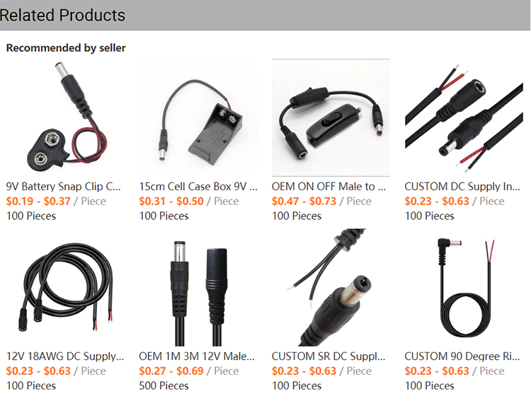 15cm Cell Case Box 9V Battery Holder with DC Power Jack 2.1x5.5mm