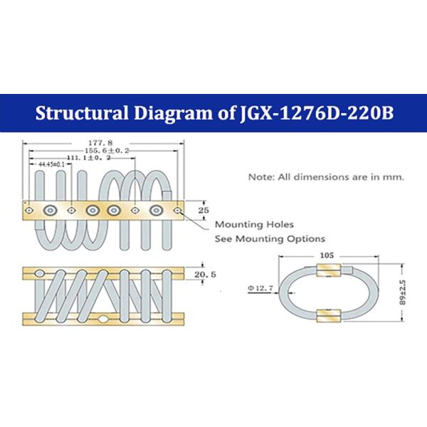Heavy Duty Wire Rope Shock Mounts Seismic Sensor Transport Container Launcher Shipbuilding