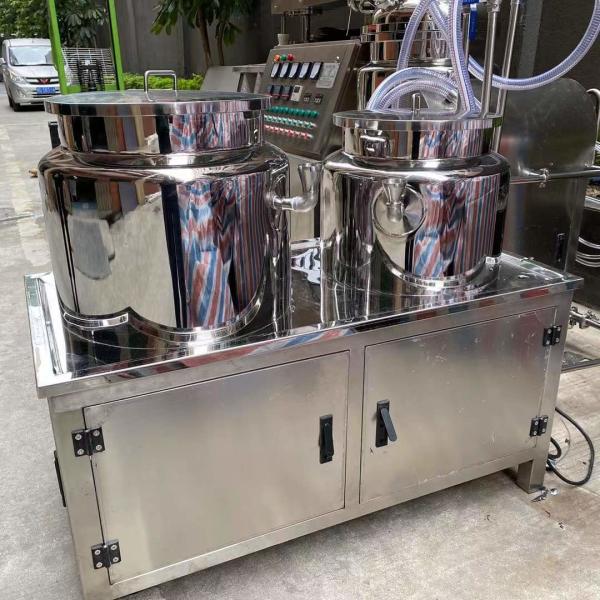 Stainless Steel Emulsifying Homogenizer lotion mixer cosmetic cream mixer Electric Steam Mixing Tank With Agitator