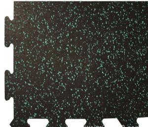 Rinterlocking Foam Gym Mats Black SBR Particles EPDM Star Points
