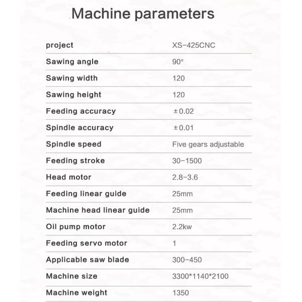 MC-425CNC PLC Control Automatic CNC PIPE and TUBE CUTTING MACHINES CE Certificate