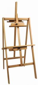 China H Frame Artist Studio Easel For Classroom , Pine / Basswood Double Sided Easel wholesale