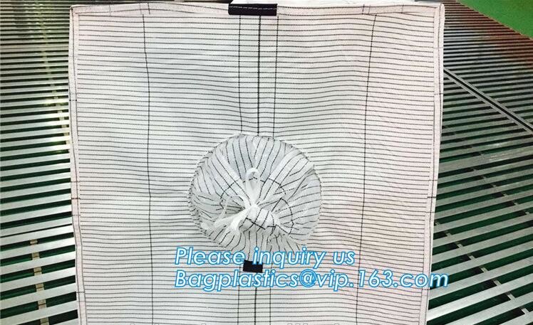 polypropylene woven plastic jumbo bag pp big bag for sand, building material, 500kg-1000kg PP Woven Jumbo Bag Big Bag wi