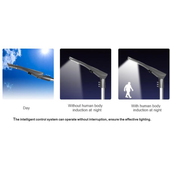 16FT Smart Controller 5700K Solar Powered LED Street Lights