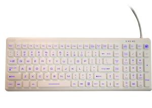 China Fully Washable / Waterproof Computer Keyboard With Magnetic Fix On Cart wholesale
