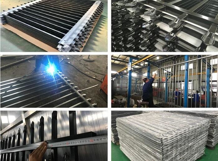 Steel Metal Picket Ornamental Wrought Iron Fence Panels Wholesale