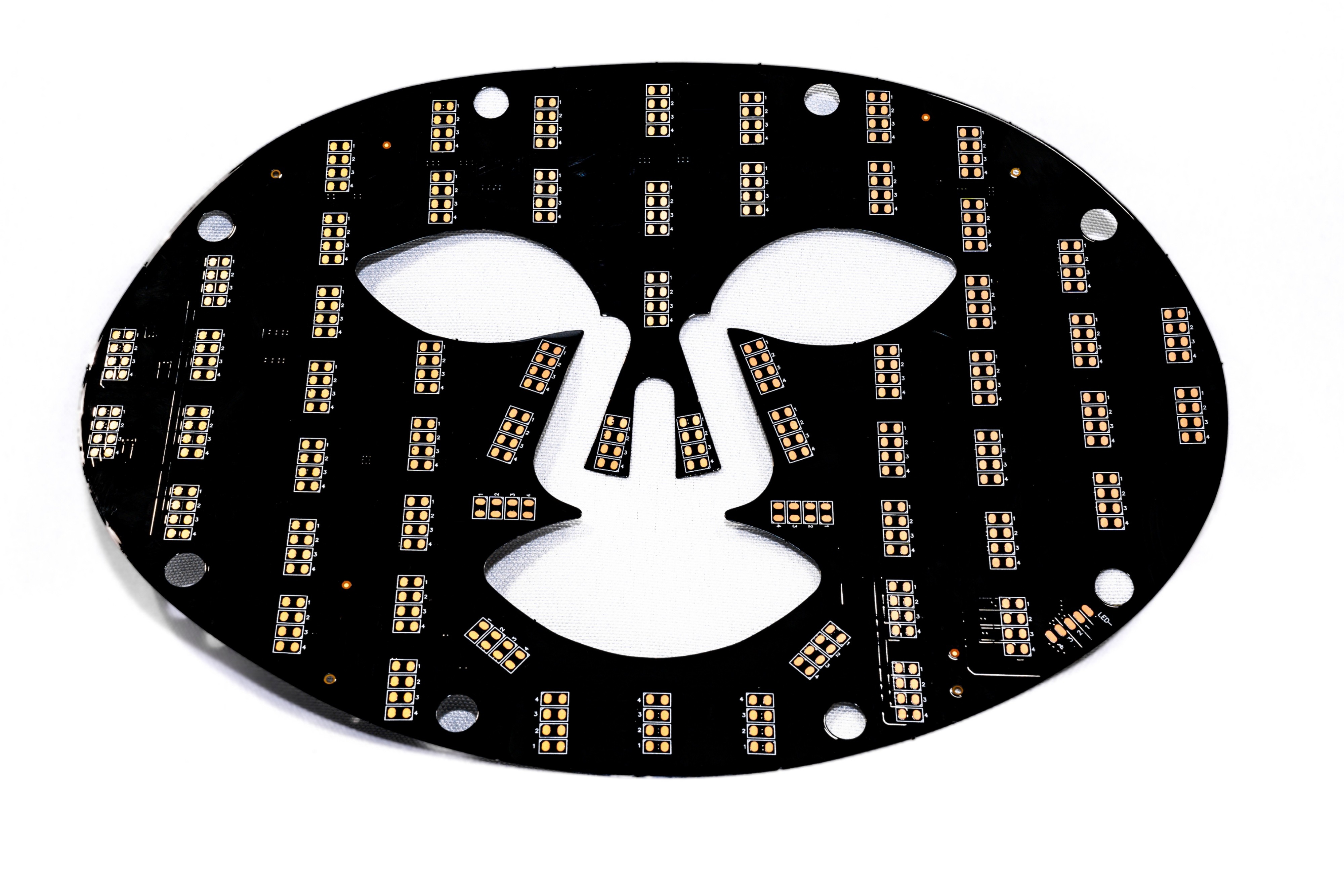 FPCB photon rdjuvenation whitening anti-wrinkle skin brightening FPC Custom LED Beauty Mask PCB Board Tailored to Meet the Specific Requirements of