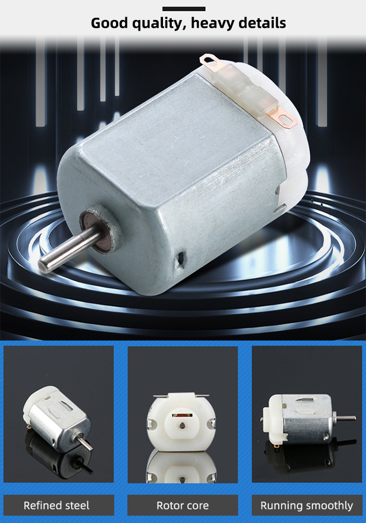 Faradyi Customized 3V High Torque High Speed 130 DC Motor Intelligent Rc Hobby for Diy Mini Fan