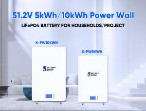China Grade A+ Lifepo4 Battery Power Wall Single Phase 48V 100ah 200ah 5kwh 10kwh wholesale