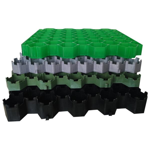 500*500*70MM High Compressive Strength HDPE Interlocking Gravel Grass Paving Grid
