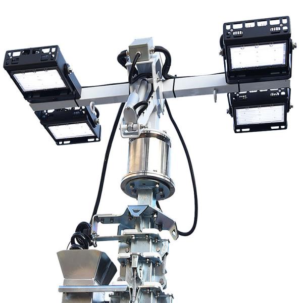 IP65 Protection Grade Mobile Solar Light Tower High Angle Large Range Lighting Mining Trailer Light Tower