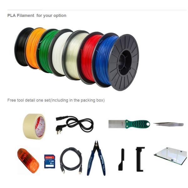 Easthreed High Strengthen PLA 3D Printer Filament , Black 3D Printer Filament