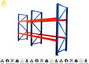 Safe Drive In Pallet Racking System , Push Back Pallet Rack Storage Systems