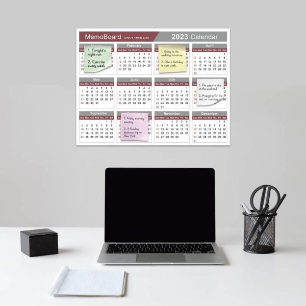 Double Sides Sticky Display Board Removable Glue Calendar Memo Board