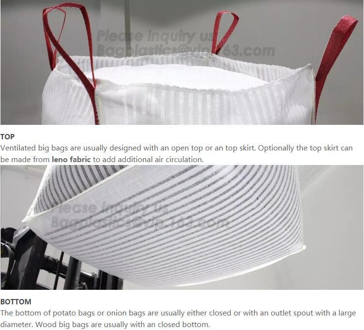 customizable PP u-panel baffle big bag /coated white woven PP jumbo bag/ventilated 4 panel baffle bag/all colors availab