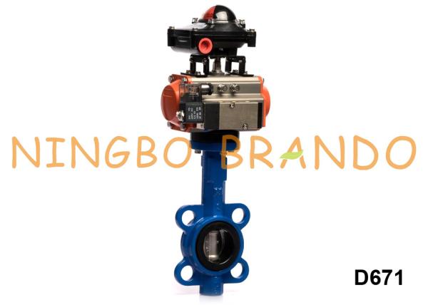 Quality Pneumatic Actuator Butterfly Valve With Limit Switch Solenoid Valve for sale