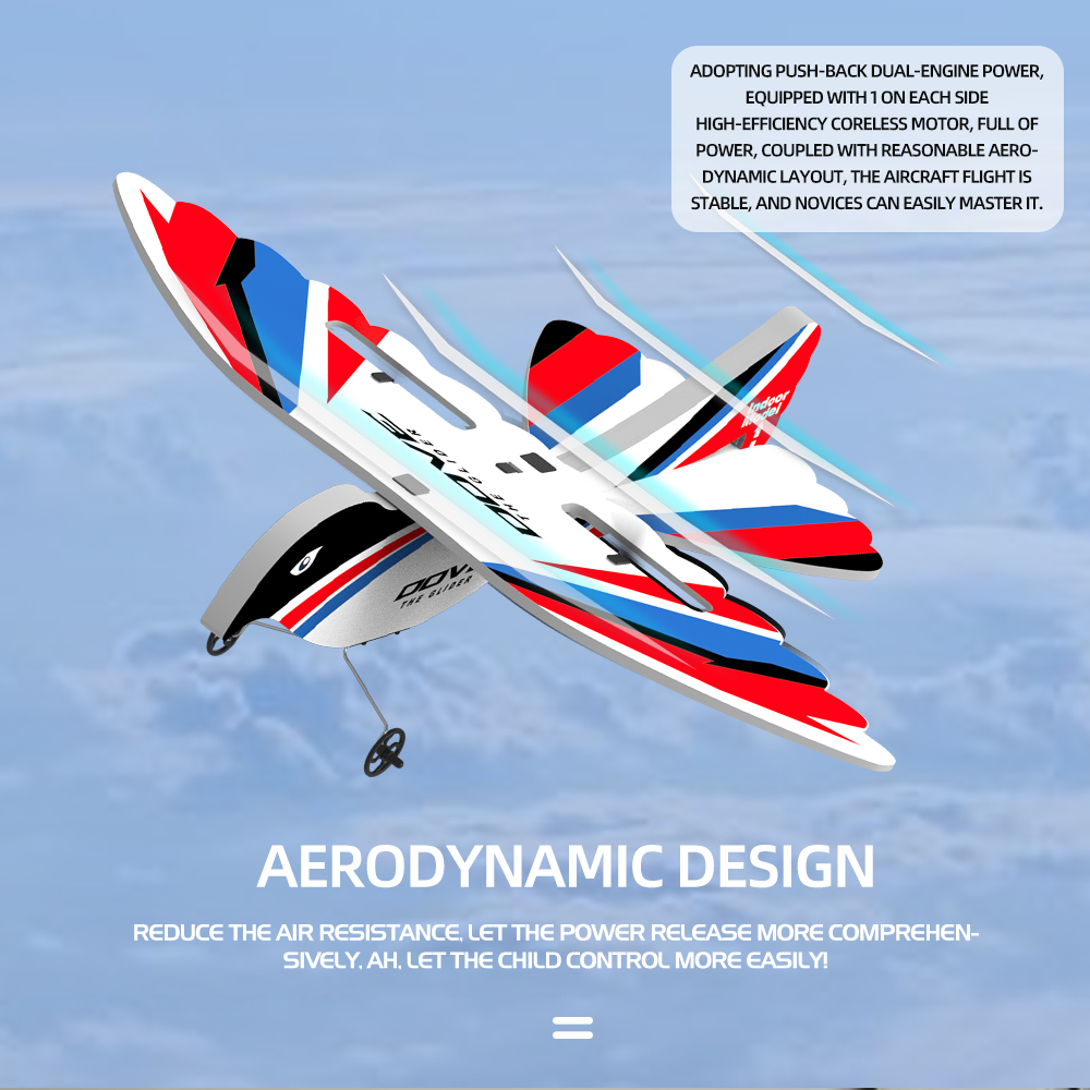 2.4G 3-CH RC Doves Plane Fly Toy RC Airplane MPP Model Brid Toys RC Glider Jet for Remote Control Battery 2*AA not included