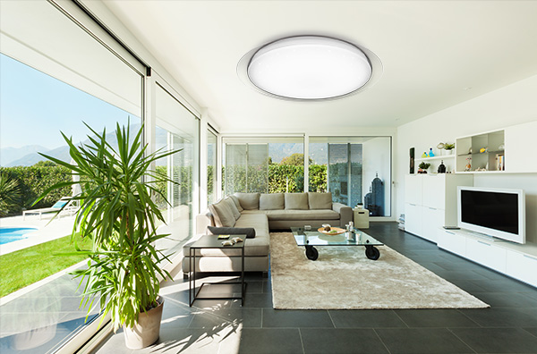 No Flickering Dimmable LED Ceiling Lights PMMA IP40 By Remote / WiFi Control