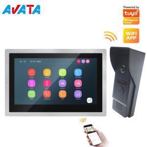 China Touch Screen HD 10 Inches Interphone Home Security front Door video Intercom Video Doorbell wireless video door intercom on sale