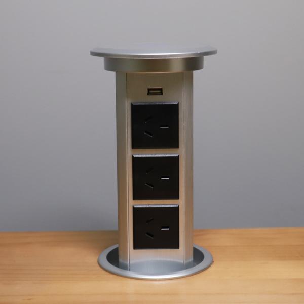 Multi - Function Kitchen Desktop Automatically Pop Up Vertical Power Socket For Wireless Phone Charging