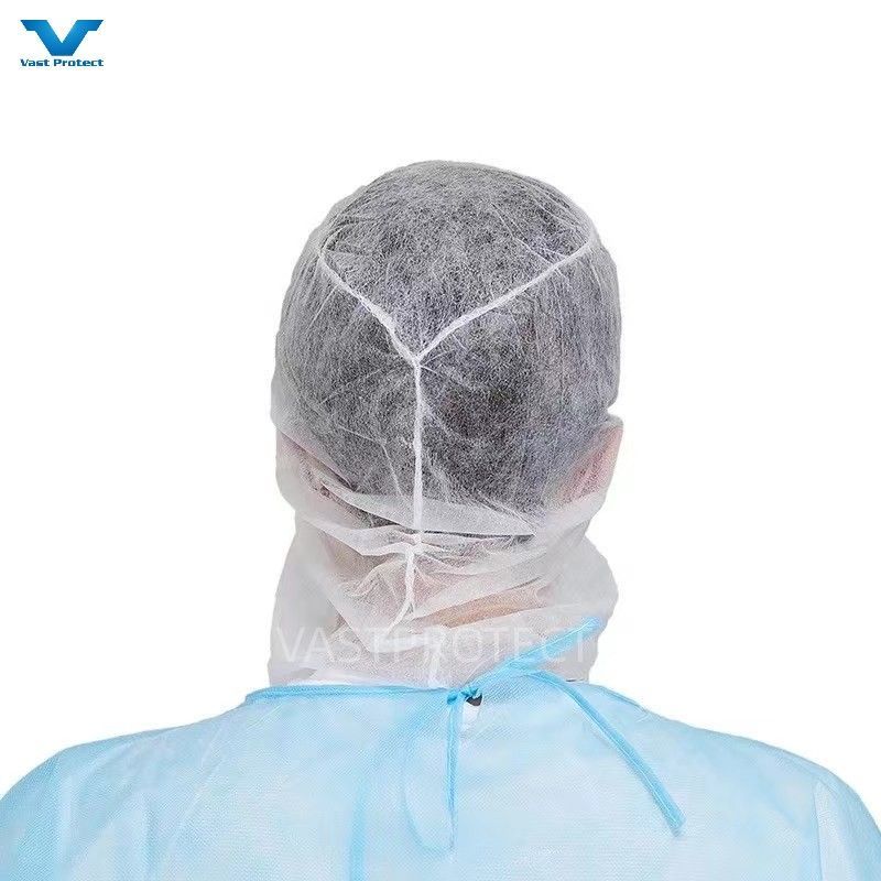 White Blue Non-Woven Polypropylene Disposable Balaclava Hood Caps