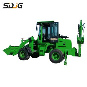 China 0.5m3 Earthmoving Towable Backhoe Loader , Small Digger Loader Machinery wholesale