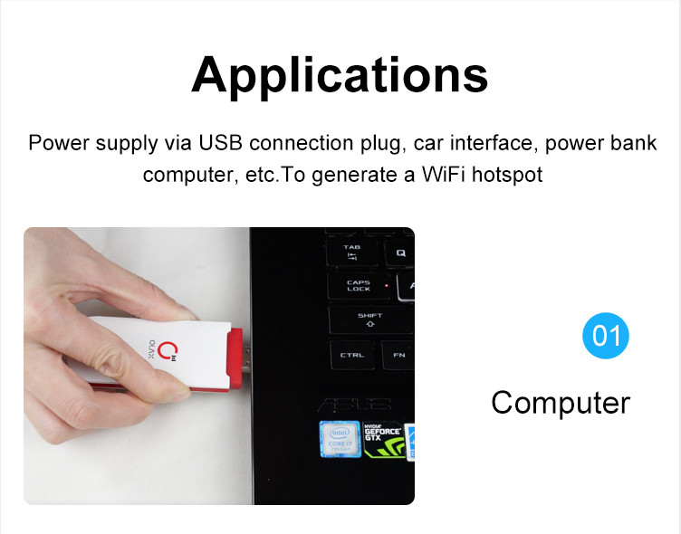ODM IPv4 IPv6 MINI USB Wifi Router USB 4G High Speed Connection