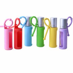 China Silicone Protective Carrying Holder Case For 10ml Glass Roll On Bottle wholesale