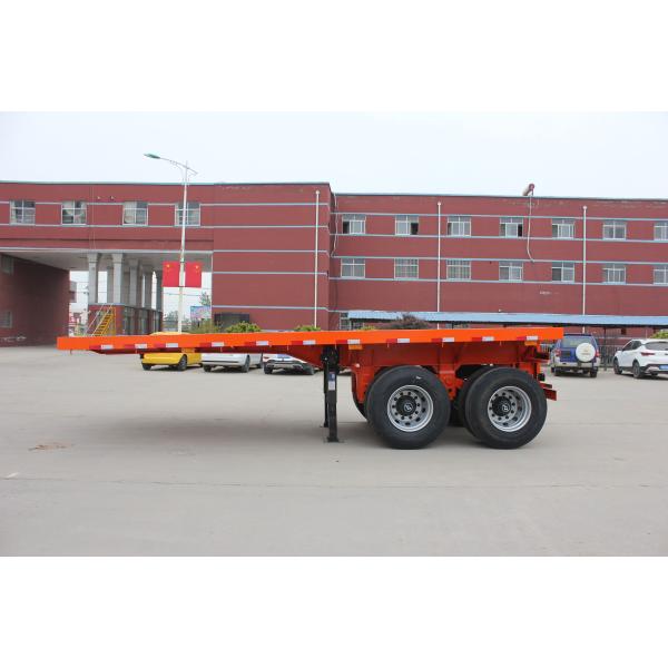 Japan Market Semi Truck Flatbed Trailer with 80T Max Payload and Hydraulic Ladder