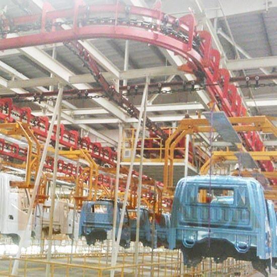 Quality Flexible Overhead Conveyor Coating Production Line Conveyor Paint Line Custom for sale