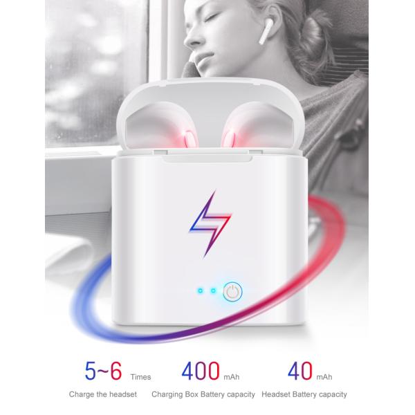 I9 TWS Wireless Bluetooth In Ear Earphones , 3D Sound Wireless Cordless Earbuds IPX7