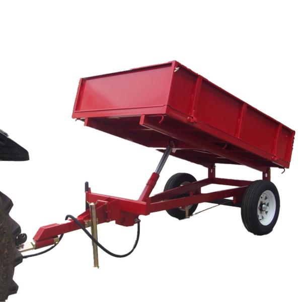 18hp Tractor Hydraulic Dump Small Agricultural Trailer 350mm Durable