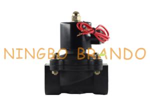 China 2 Way Normally Closed Plastic Water Solenoid Valve 1 1/2'' 12V 24V DC 110V 220V AC wholesale