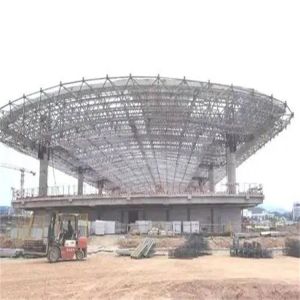 China Q345 Triple Layer Grid Space Frame 300m Stadium Roof Construction Painting wholesale
