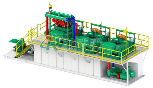 Quality API Standard 200 GPM Drilling Mud Treatment And Disposal System with 4 Hydrocyclones for sale