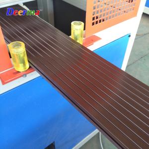 China Double-Screw WPC Decking Production Machine Line with Output and 22 1 Screw L/D Ratio wholesale