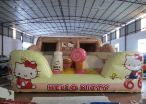 Hello Kitty Inflatable Jump House Double Stitching 5 X 4.5 X 2.4m For Amusement Park