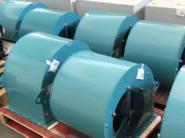 Quality Single Phase 6 Pole Double Inlet Centrifugal Blower With 9inch Diameter Blade for sale