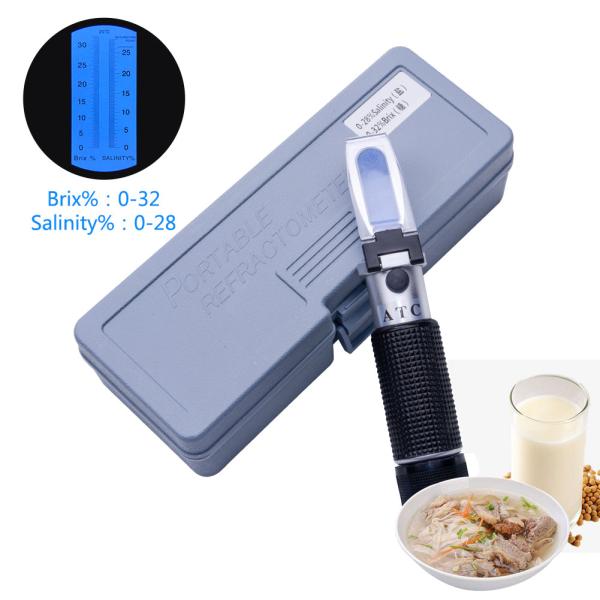 Hand Held Digital Brix Salinity Refractometer , Portable Aquarium Refractometer