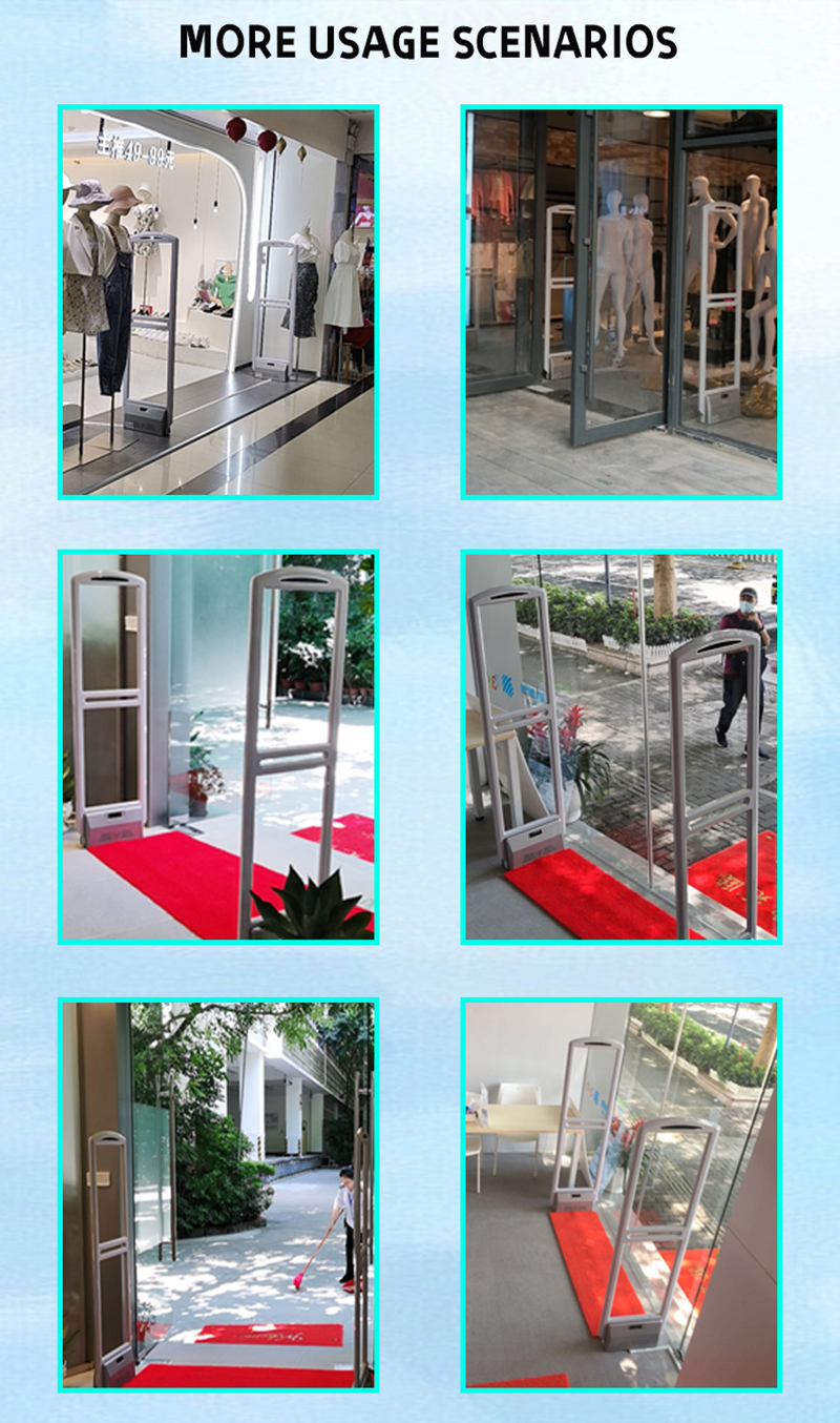 Max 3.6m Induction Range Anti Theft System For Clothing Store 58KHz EAS System