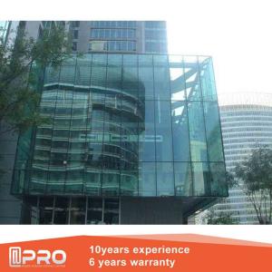 Heatproof Structural Glazing Curtain Wall , Thermal Break Spider Curtain Wall