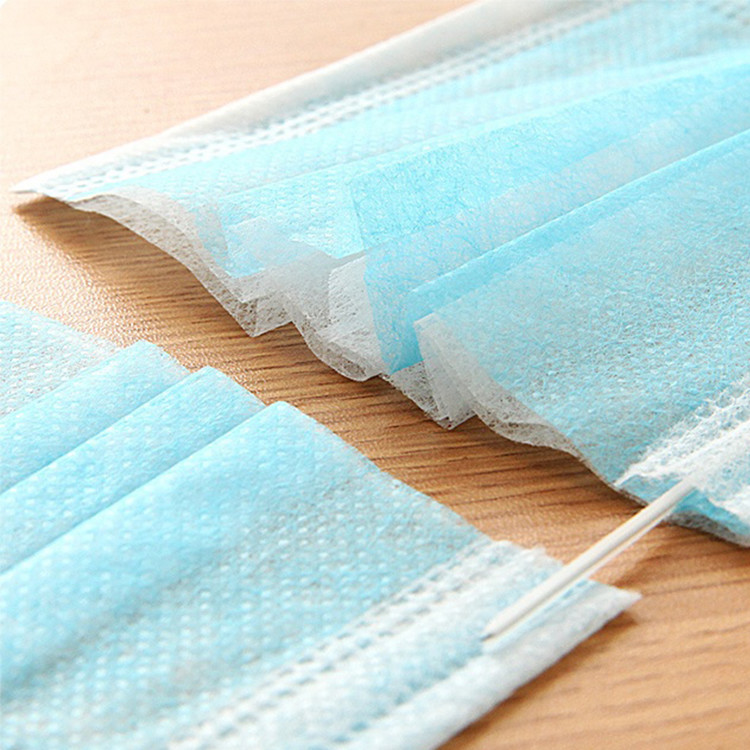 Non Woven Three Ply Disposable Ear Loop Face Mask For Factory Customed Color