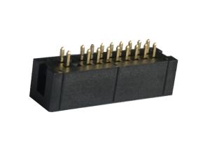China Large Current Box Header Connector 2.54mm 20 Pin Empty 2 Pin Straight Black wholesale