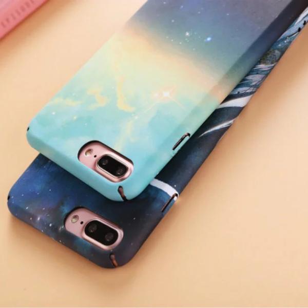 Hard PC Decal Natural Scenery Image Cell Phone Case Cover For iPhone 7 6s Plus