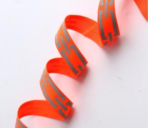 China Double Sided Intercolored Reflective Silk Webbing Custom Printed Nylon Belt Webbing Strap wholesale