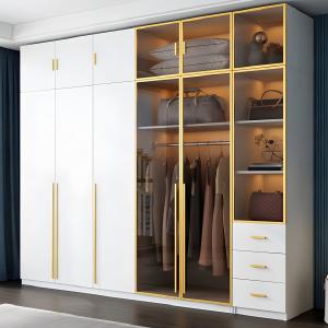 China Storage Clothes Organizer Bedroom Wooden Combination Wardrobe Whit Soft Close Drawer on sale